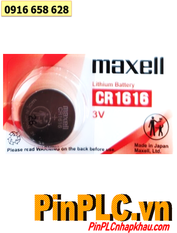 Maxell CR1616, Pin 3v Lithium Maxell CR1616 chính hãng /Xuất xứ NHẬT 